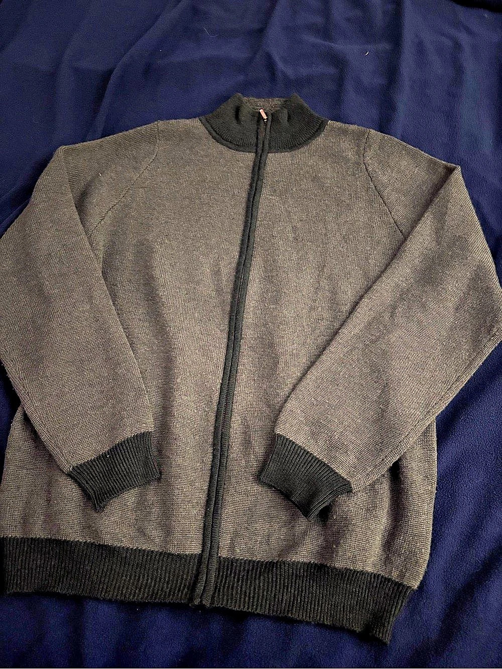 HÖRST Men's Merino Wool Zip-Up Sweater XL